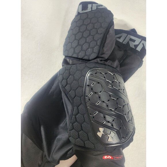 Under Armour UA Gameday Pro 7-Pad 3/4 Football Tights Youth Large Black 1388108 - Picture 7 of 9